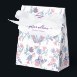 Ballotins Fleurs d'hortensia bleues à l'aquarelle chic moder<br><div class="desc">Boîte de Faveur de fleurs d'hortensia à l'aquarelle bleue élégante moderne</div>