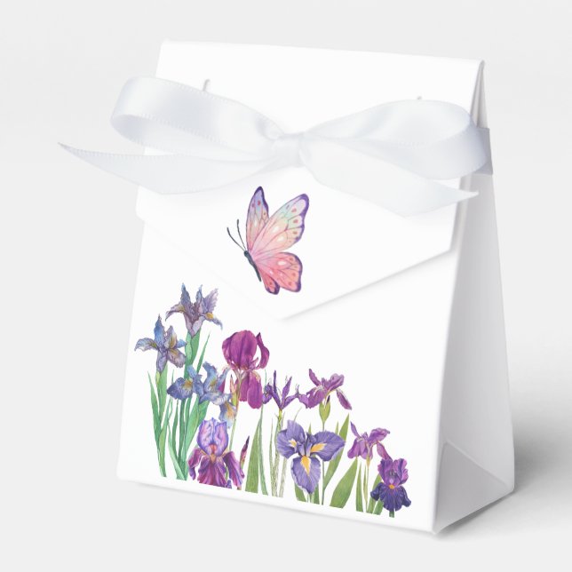 Ballotins Fleurs d'Iris fête d'anniversaire (Verso)