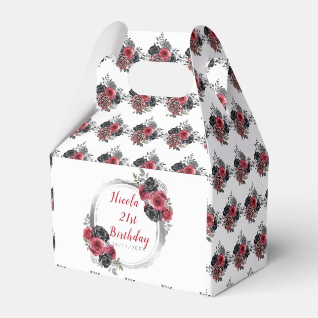 Ballotins Fleurs élégantes Redand Silver Anniversaire (Verso)