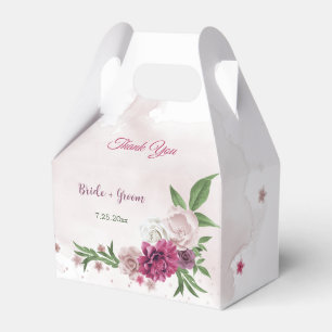 Ballotins fleurs mauves roses verdure