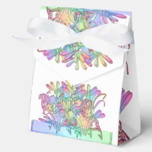 Ballotins Fleurs pastel mariage blanc