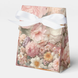 Ballotins Fleurs Pastel Mariage Floral Rose Chic Usé