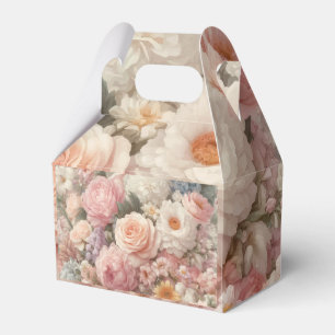 Ballotins Fleurs Pastel Shabby Chic Rose Floral Mariage