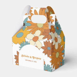 Ballotins Fleurs rétro colorées 60's 70's Mariage