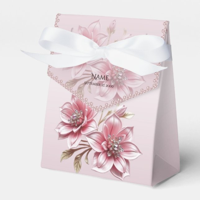 Ballotins Fleurs roses modernes Ballotin (Verso)