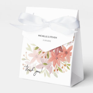 Ballotins Fleurs sauvages de blush en terracotta élégant aqu