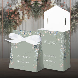 Ballotins Fleurs sauvages mariage floral sauge vert