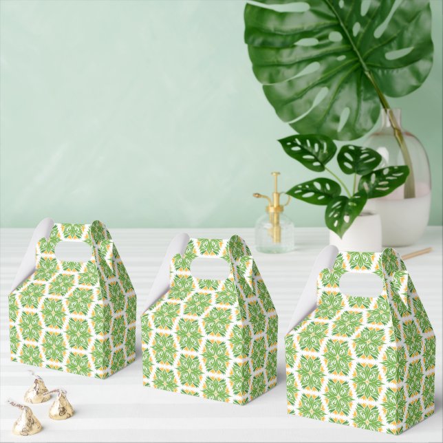 Ballotins Fleurs Vertes, Motif De Fleurs, Modèle Floral (Multiple)