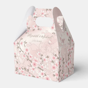 Ballotins Fleurs Vintage Rose Pâle Remerciement de Mariage P