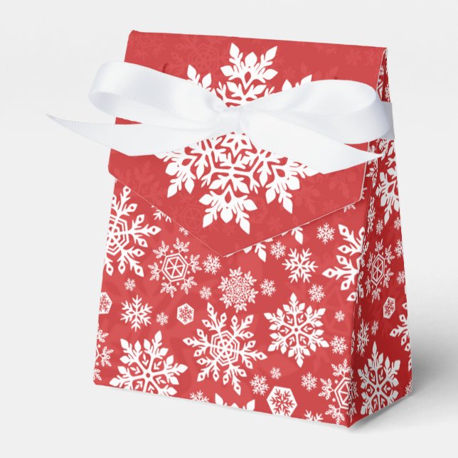 Ballotins Flocon de neige blanc élégant (cranberry) (Verso)