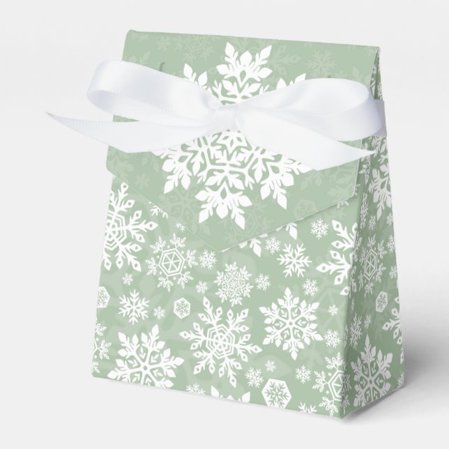 Ballotins Flocon de Neige Blanc Élégant (Sage PIne) (Verso)