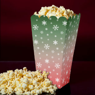 Ballotins Flocon de neige vert et rouge Ombre Noël