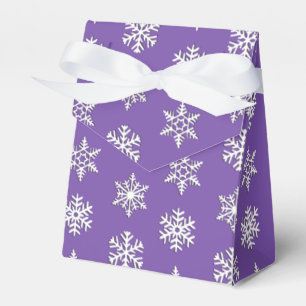Ballotins Flocons de neige blancs en 3D, fond personnalisabl