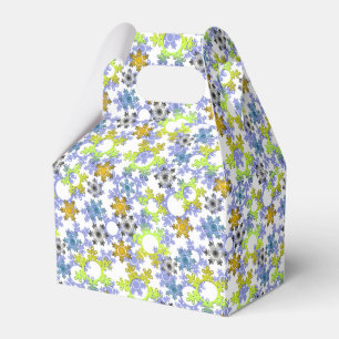 Ballotins Flocons de papier découpés multicolores sur fond b