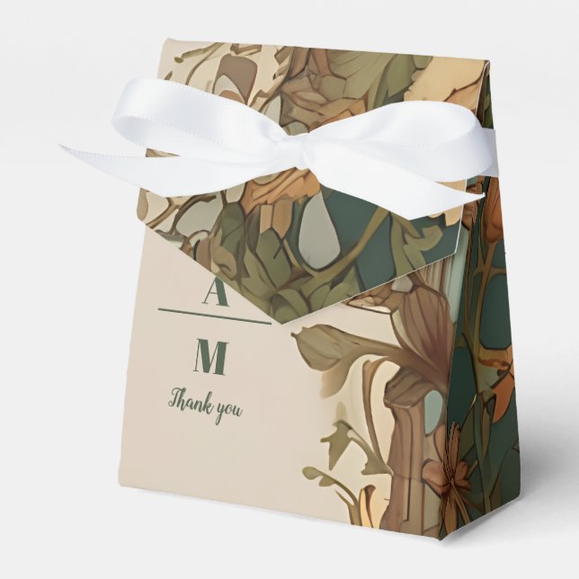 Ballotins Flora Vintage Art nouveau Mariage (Verso)