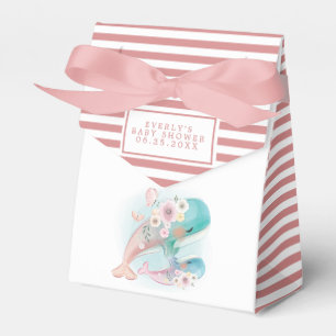 Ballotins Floral Aquarelle Baleines Baby shower fille