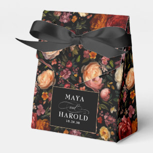 Ballotins Floral Botanique Noir Moody Chic Mariage