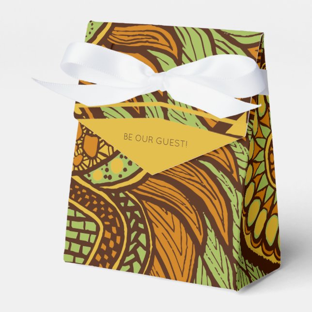 Ballotins Floral d'or Brown d'Ankara (Verso)