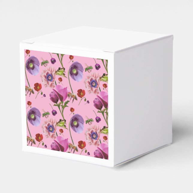 Ballotins Floral favor box (Verso)