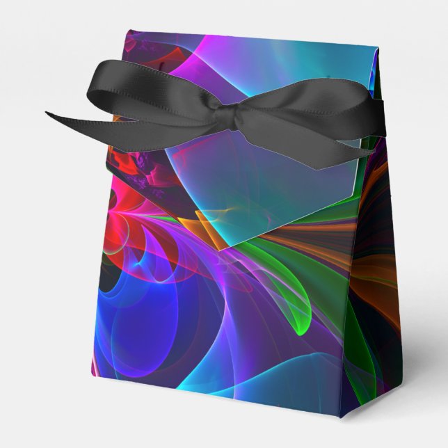 Ballotins Floral moderne Art Abstrait Rouge Bleu Motif #12 (Verso)