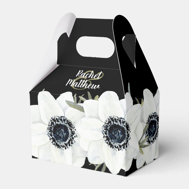 Ballotins Floral noir et blanc Grand (Arrière)