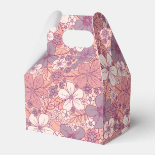 Ballotins Floral rose et violet pastel