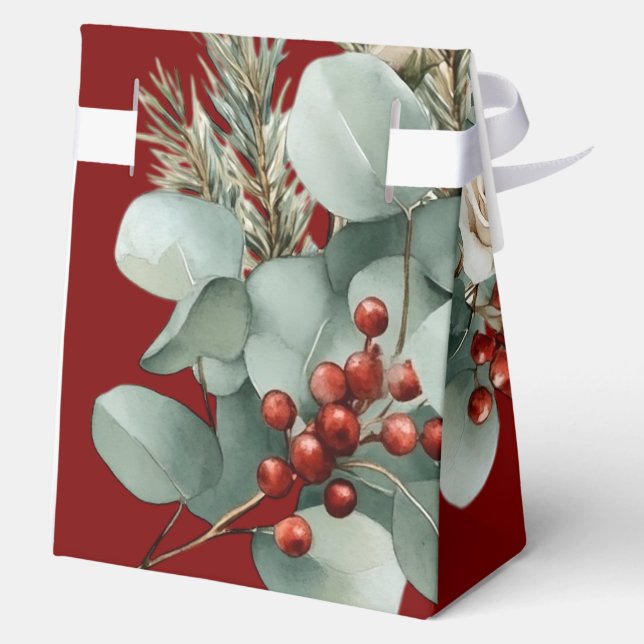 Ballotins Floral Rouge Blanc Noël Rose Fête des mariées (Verso)