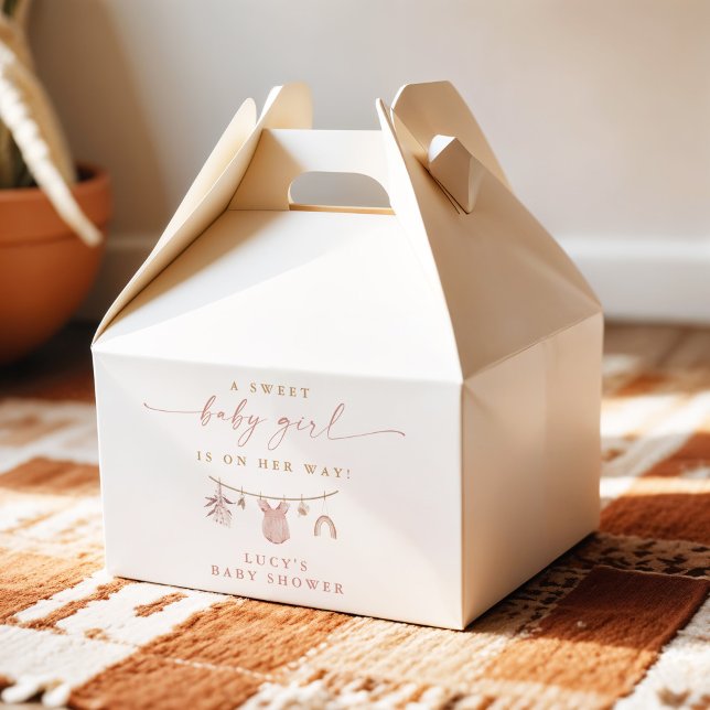 Ballotins Floral Sweet Baby Girl Clothesline Baby shower (Créateur téléchargé)