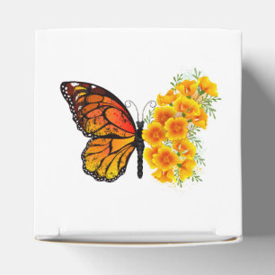 Ballotins Flower Butterfly with Yellow California Poppy
