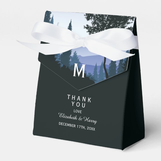 Ballotins Forêt de bois bleu, Mariage rustique (Verso)