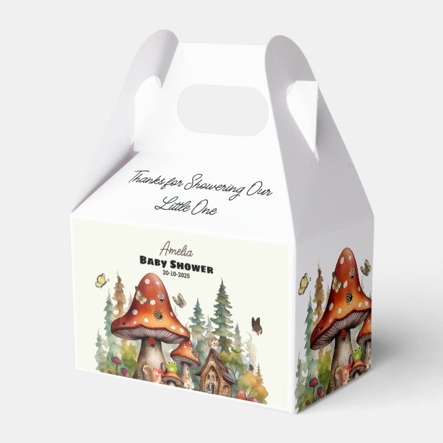 Ballotins forêt de whimsland baby shower champignon (Verso)
