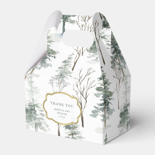 Ballotins Forêt d'hiver | Mariage Woodland (Verso)