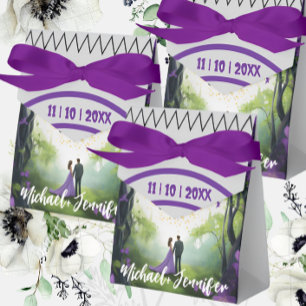 Ballotins Forêt violette élégante Mariage personnalisé Flora