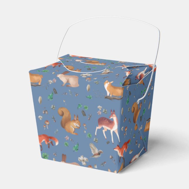 Ballotins forfait in watercolor pattern- bambi, fox, coney (Verso)