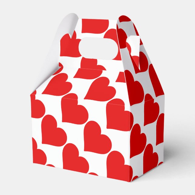 Ballotins Forme de cœur rouge amour classique minimalisme (Verso)