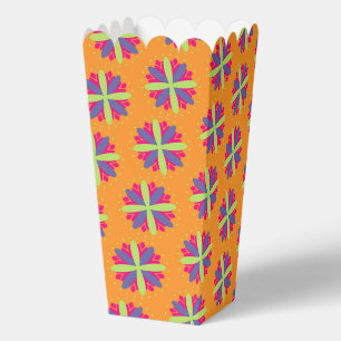 Ballotins Formes florales orange vibrant