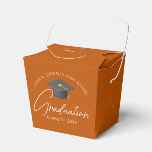 Ballotins Fortune Burnt Orange Custom Graduation Party