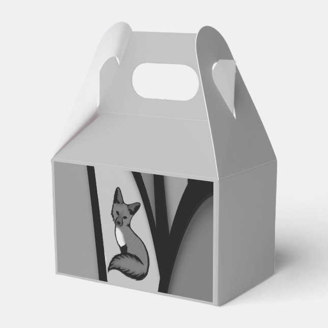 Ballotins Fox Design d'art moderne en argent (Verso)