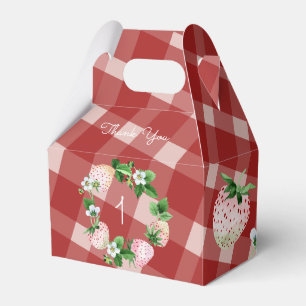 Ballotins Fraise Anniversaire Fruit rose blanc Plaid