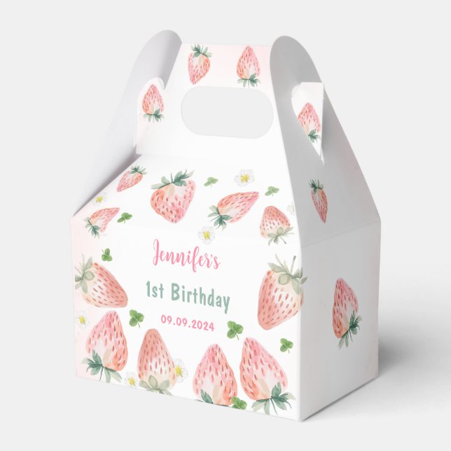 Ballotins Fraise premier anniversaire 1er (Verso)