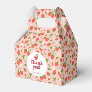 Ballotins Fraise rose florale Motif Fête personnalisée