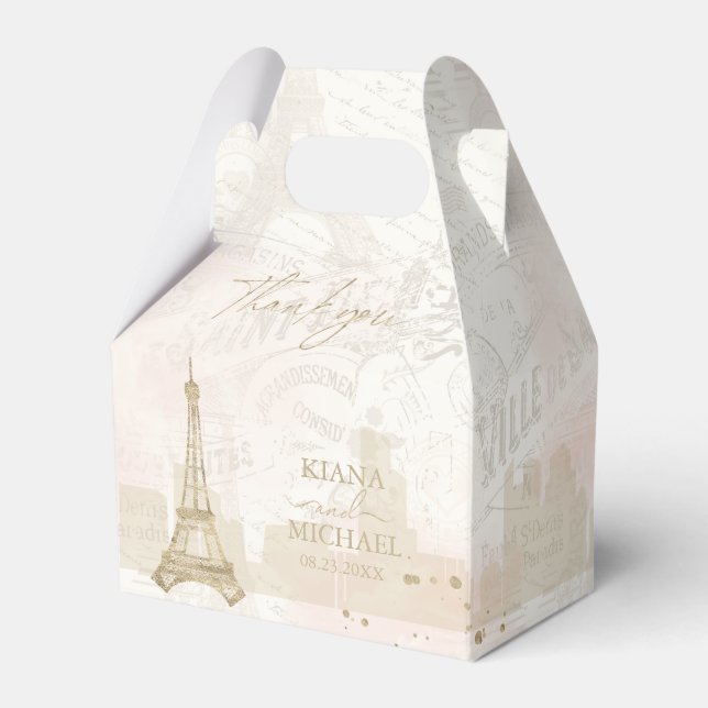 Ballotins Français Romance Mariage Merci V2 Blush ID870 (Verso)