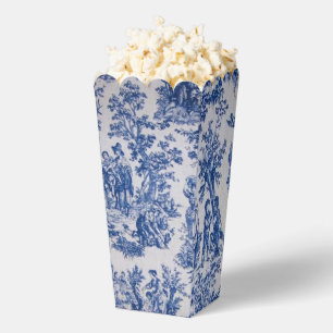 Ballotins Française toile de jouy bleu et blanc élégant