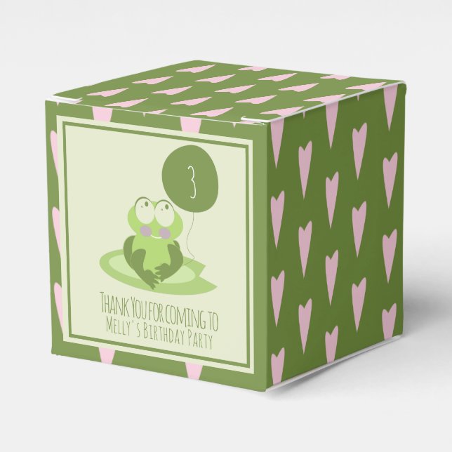 Ballotins Frogue de la Saint-Valentin Cadeau d'anniversaire  (Verso)