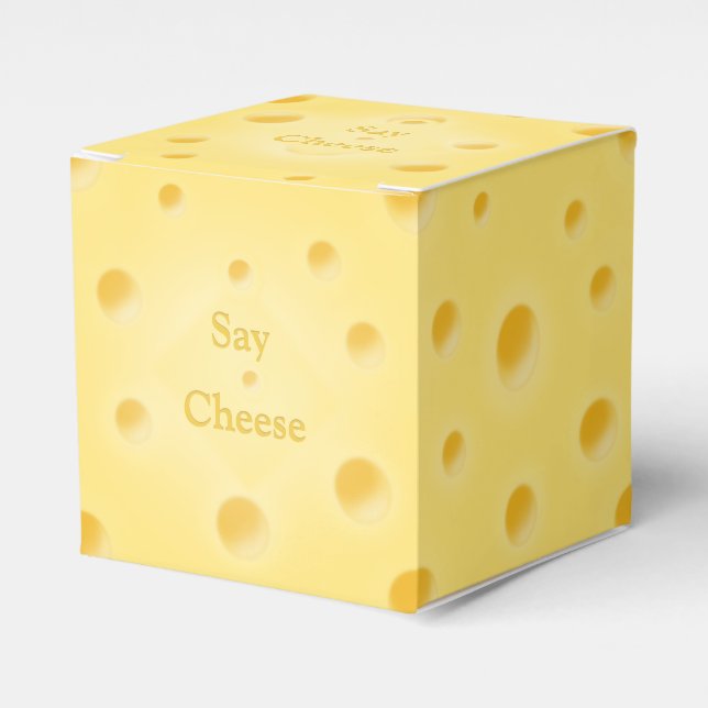 Ballotins Fromage adorable Cube Charme personnalisé Cheesy (Verso)