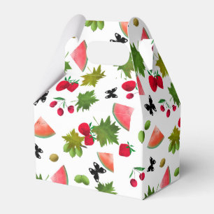 Ballotins Fruits sans fil Berries Aquarelle Carton mou Wh