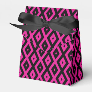 Ballotins Fuchsia et motif de diamants noirs