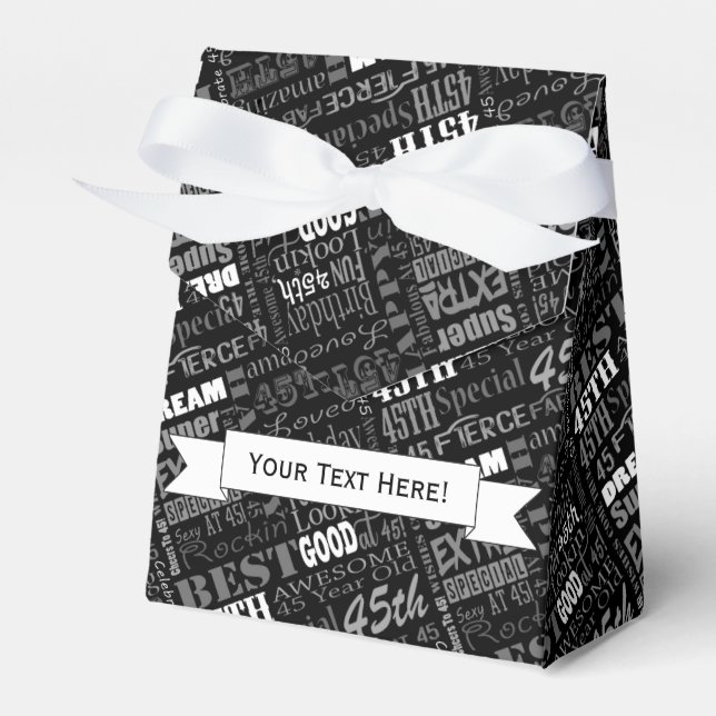 Ballotins Fun 45e anniversaire fête Monogramme personnalisé (Verso)