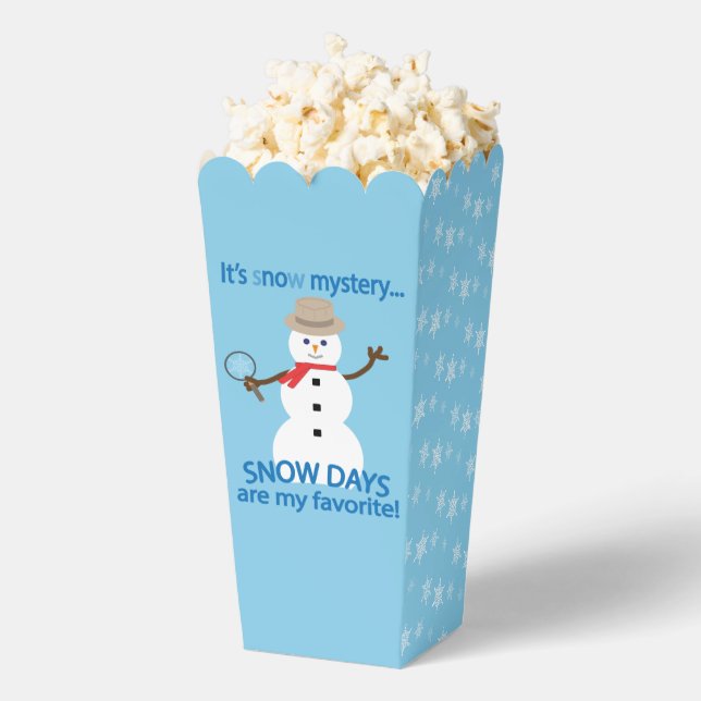 Ballotins Fun and Fancy Snowman Détective Snow Days Popcorn (Sauté)
