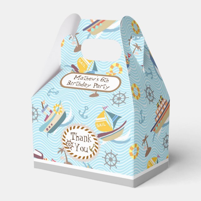 Ballotins Fun Boats Ballotin bleu (Verso)